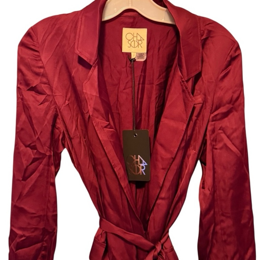 Chaser Red Belted Robe nwt - Picture 2 of 6